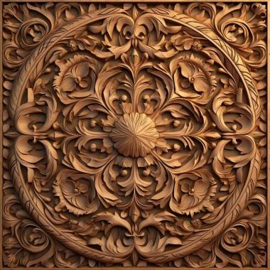 Patterns and decorations stl repeating 4 3d model